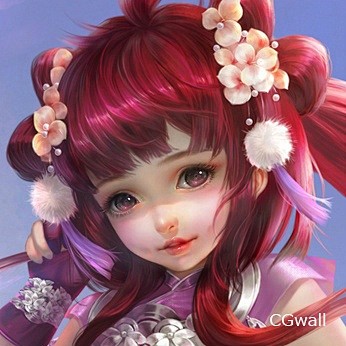 超可爱Q版萝莉头像_CGwall原画网