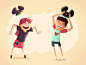 Dribbble - Disney Kids by Ilias Sounas