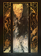 金色的诸神森林 金箔绘画 艺术家 Yoann Lossel