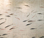 De Gournay's hand painted koi wallpaper...: 