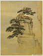  清 石涛 《黄山图册》① 】册页（共二十一开），纸本设色，34.5×20.8cm×21，北京故宫博物院藏。画黄山各处风景，虽无标题，但从景物可知何处，如莲花峰、蒲团松等。画家以水墨和设色去描绘黄山的姿态，从意象写生去观察表现心中黄山的美。用笔构图，显得漫不经意，皴法用笔，或长或短，不拘一格，灵活多变，取景构图则贴近于生活原形，目之所遇，随手拈来，笔随心转，不求完美