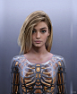 android concept art Cyberpunk Cyborg Fashion  female figure mecha model robot