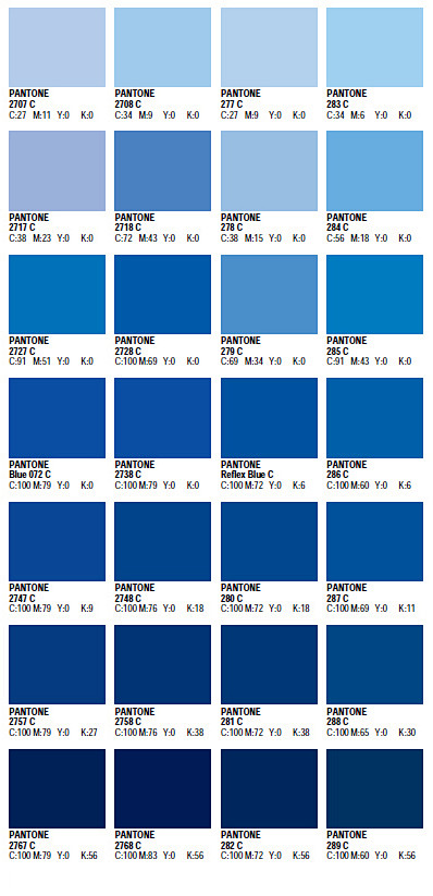 PANTONE与CMYK颜色对照表