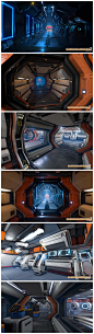 unity3d 现代科幻实验室机械仓库写实3D动画场景模型  游戏美术素材 CG原画 3D素材参考