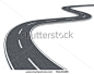 stock photo : Curved road