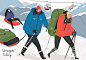 평창올림픽_ now pyeongchang - 디지털 아트, 일러스트레이션 :    평창올림픽now pyeongchang-<Korean attractions> illustrated by molee.http://www.nowpyeongchang.com/        