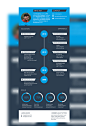 Flat Resume Template(Free) : Flat Resume Concept inspired by Admir Hadzic. Made for myself. Psd Could be found here http://bit.ly/1aFFzQq