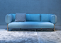 Patricia Urquiola upholsters modular sofa for Moroso in jersey fabric