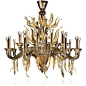 ROBERTO CAVALLI HOME Augusto Murano Glass Chandelier - Smoked