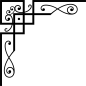 欧式复古古典巴洛克边框花纹纹理免抠PNG透明背景图案 AI矢量素材 (61)