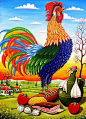 Serbia ~ Zoran Zaric ~ Rooster on Bread