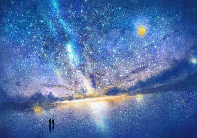 pixiv——P站最高人气风景~星空~房...