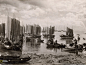 1931年的一天清晨，澳门的一个港口，渔网挂在渔船上晾晒。这幅作品由美国《国家地理杂志》的摄影师罗伯特-摩尔拍摄。 #人文纪实#