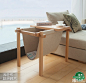 创意实木与亚麻结合的茶几 床头柜家具设计 很温暖的感觉—www.jingpic.com