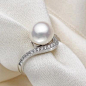 包邮 淡水天然珍珠戒指925银纯银正品 强光无瑕时尚女戒饰品珠宝-淘宝网