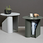 WOUD Sentrum Side Table Light Grey