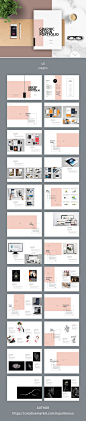 Graphic Design Portfolio Template : This is 48 page minimal brochure template is for designers working on product/graphic design portfolios, interior design, catalogues, product catalogues, and agency based projects. Just drop in your own pictures and tex