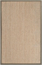 5' x 8' Touch of Zen Tan and Olive Green Nautral Seagrass Area Throw Rug  #Diva_At_Home #Home