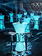 LED发光吧台酒吧桌椅创意高脚桌活动鸡尾酒会吧桌吧椅户外吧台桌-淘宝网