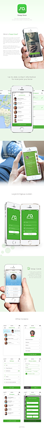 Swap Once iPhone app redesign : App redesign work for Swap Once, an online platform where you can store all your contacts. It is being called world's smartest business card.