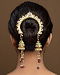 Tasseled Jhumki Jooda Pin  by Bansri Joaillerie@北坤人素材