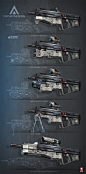 pathfinders assault rifle, Kris Thaler : pathfinders assault rifle with attachments - done for goldhawk interactive by rmory studios