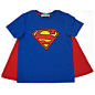 儿童超人T恤superman短袖童装带披风
