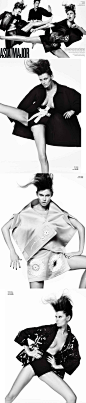 时装“舞”术-V杂志-时尚的亚洲现代主义衣服风格，模特有刘雯等封面大图