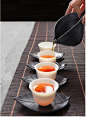 陶瓷公道杯加厚银釉大号粗陶公杯茶具分茶器日本手工台湾耐热茶海-淘宝网
