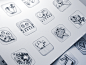 Brilliant App Icon Sketches By Ramotion : The beauty of the creative process before Photoshop and Illustrator