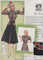 #vintage love#1940s fashion frocks