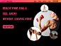 This is a landing page for a personal training site, I did the logo design as well.