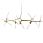 Lindsey Adelman for Roll & Hill Agnes Fourteen-Light Chandelier For Sale