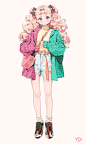 pastel girls/YDのイラスト