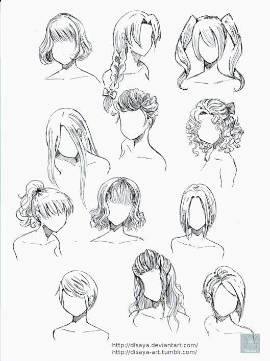 #插画狂想#【新年新发型！近百种发型的手...
