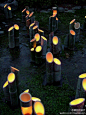 日本京都小路上的竹灯 设计交流扣扣群：313786390