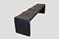 Triple Burnt Wave Bench TBW - Andrianna Shamaris :   View the Entire Collection DIMENSIONS 72” long x 15″ wide x 17″ high. Custom sizes available. Please inquire. COLORS Shown: Burnt black. Custom stains available. Please inquire. DESCRIPTION The teak wav