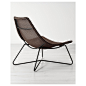 RÅDVIKEN 洛维根（单人沙发/扶手椅, 深褐色, 黑色）设计师：Andreas fredriksson  （产品货号 ： 302.954.73 天然纤维制成的家具重量虽轻，但坚固耐用。）  ¥ 999.00