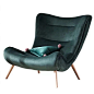 北欧丹麦设计师实木创意/休闲乳胶沙发蜗牛椅阳台卧室超大滑梯椅-淘宝网