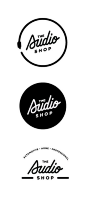Custom type design | #logo #branding #design for the Audio Shop