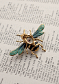 Eye Candy of the Honey Bee brooch by Mab Graves by mabgraves