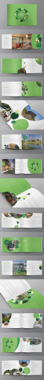 现代绿色生态手册。 这里下载：http://graphicriver.net/item/green-modern-ecologic-brochure/11932612?ref=abradesign #brochure #ecologic #design：