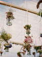 hanging flower vessels | aneta mak photography