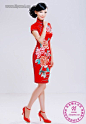 2011年新款红色刺绣新娘旗袍 中式喜庆华丽登场_新娘婚纱礼服