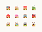 Burger Emojis Set