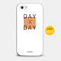 英文字母day x day苹果6s磨砂手机壳5.5简约白色iPhone 6 plus