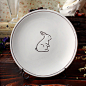 【Agrass】外贸陶瓷出口餐具手绘ZAKKA风格可爱兔兔餐盘\点心盘！ 仅售:13元