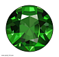 圆形高档珠宝钻石暗绿色