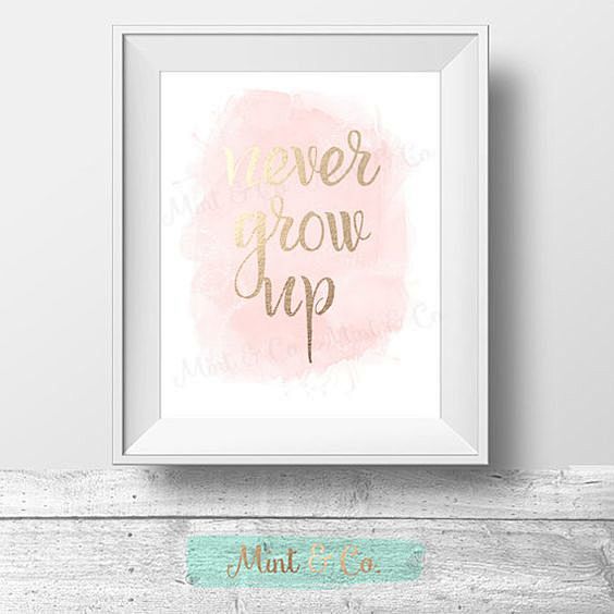 Never Grow Up Print,...