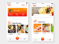 Food app app androidm ios ux mobile ui